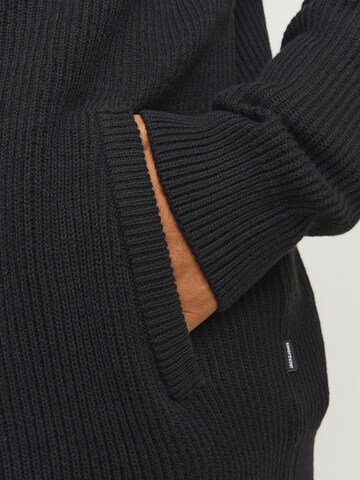 JACK & JONES Gebreid vest in Zwart