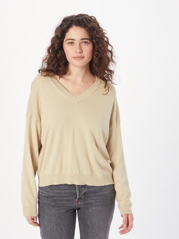 UNITED COLORS OF BENETTON Sweater in Beige: front