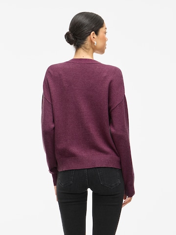VILA Strickjacke 'VIRIL' in Lila