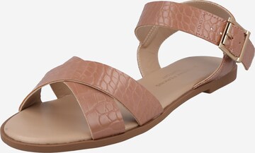 Dorothy Perkins Sandaal in Bruin: voorkant