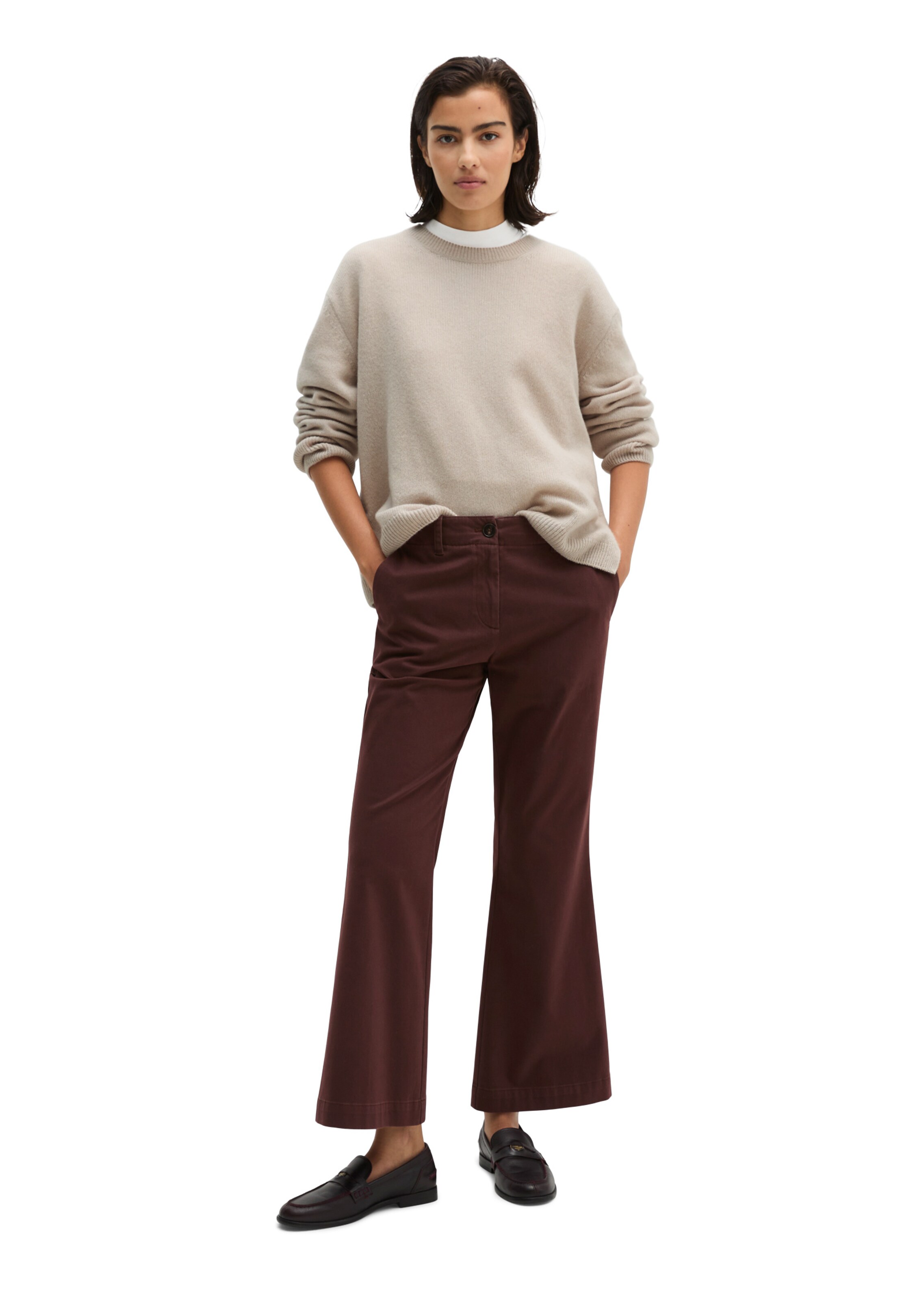 Marc O'Polo Flared Chino in Bruin