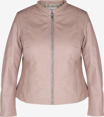 Maze Lederjacke in Pink: Vorderseite