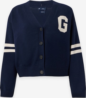 Gap Petite Strickjacke in Blau: Vorderseite
