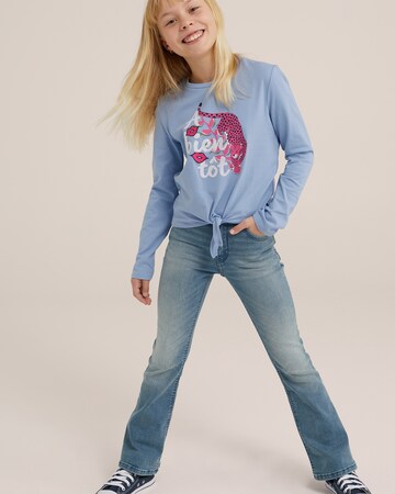 WE Fashion Shirt in Blauw