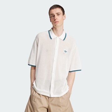 ADIDAS ORIGINALS Классический крой Рубашка в Белый: спереди