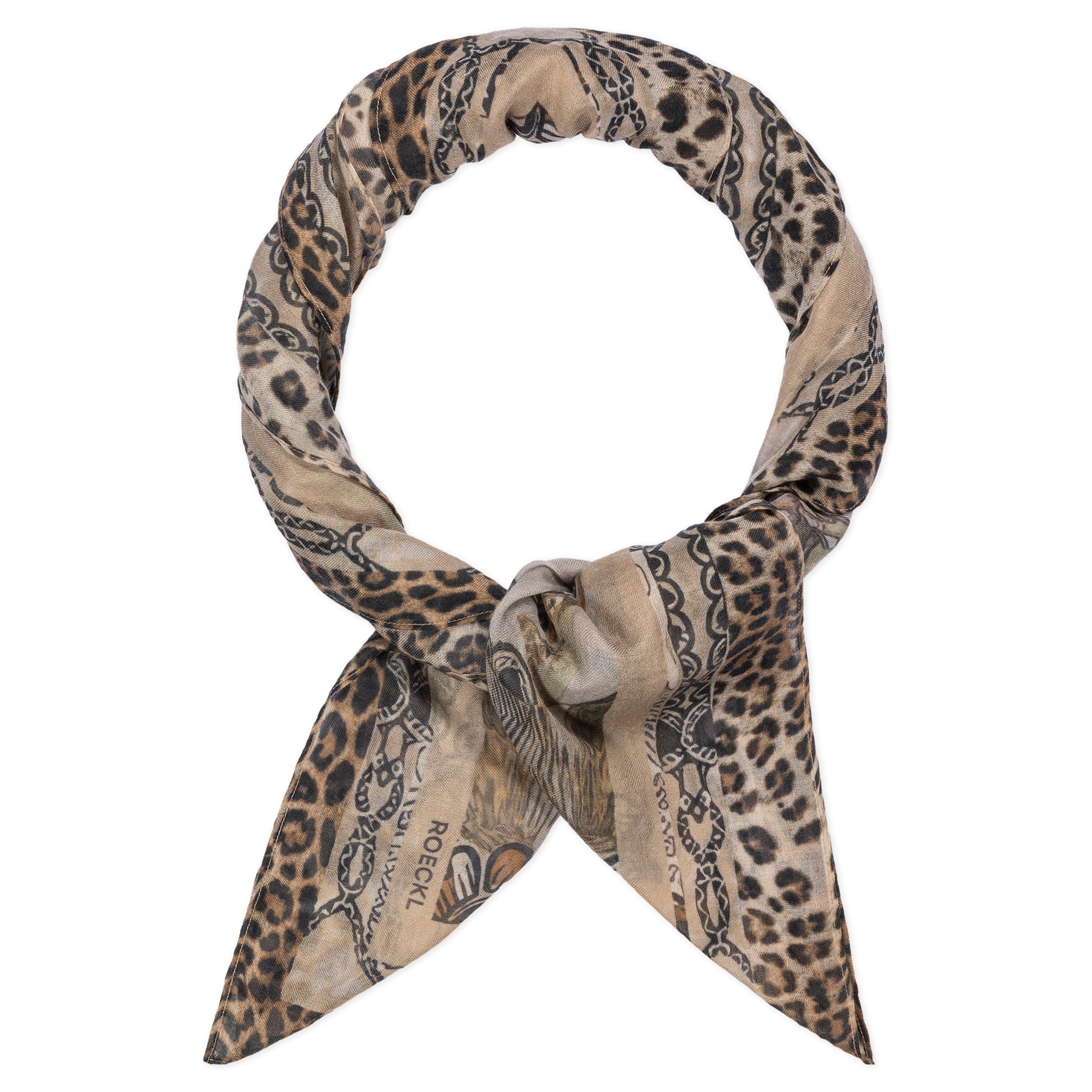 Roeckl Doek 'WILD ELEPHANT' in Beige