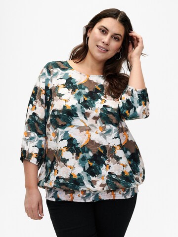 Zizzi Blouse in Groen: voorkant