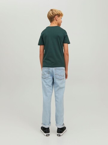 T-Shirt 'ECORP' Jack & Jones Junior en vert