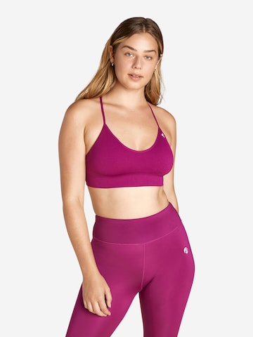 Bustier Soutien-gorge de sport 'Soho' OCEANSAPART en violet : devant