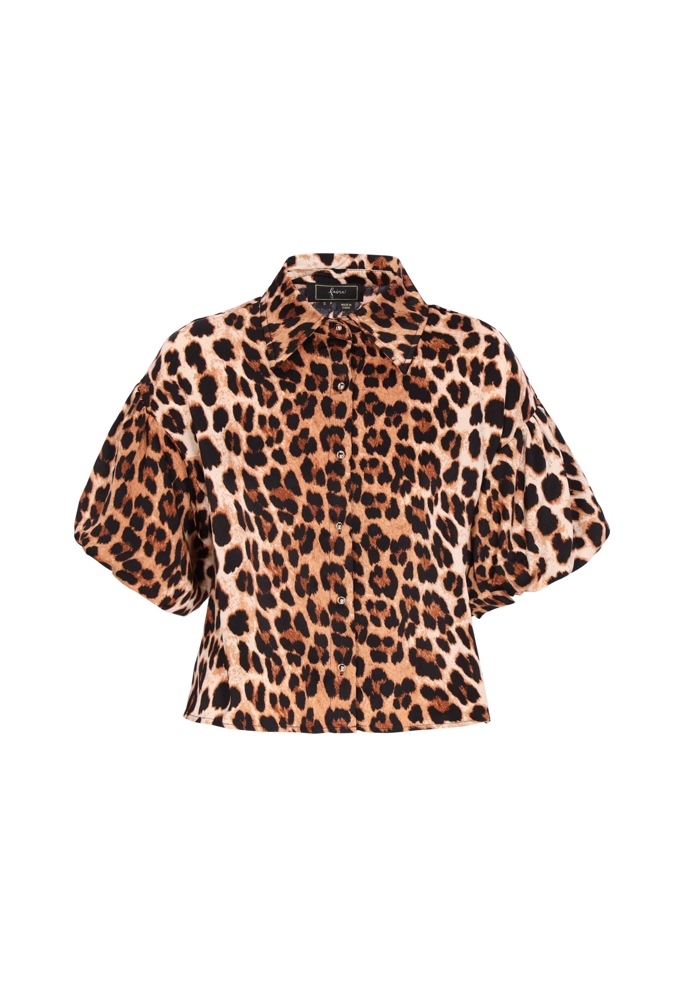 faina - Blusa en marrón: frente