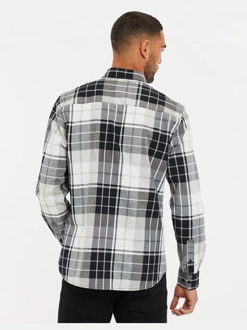 Threadbare Slim fit Button Up Shirt 'Luca' in Grey