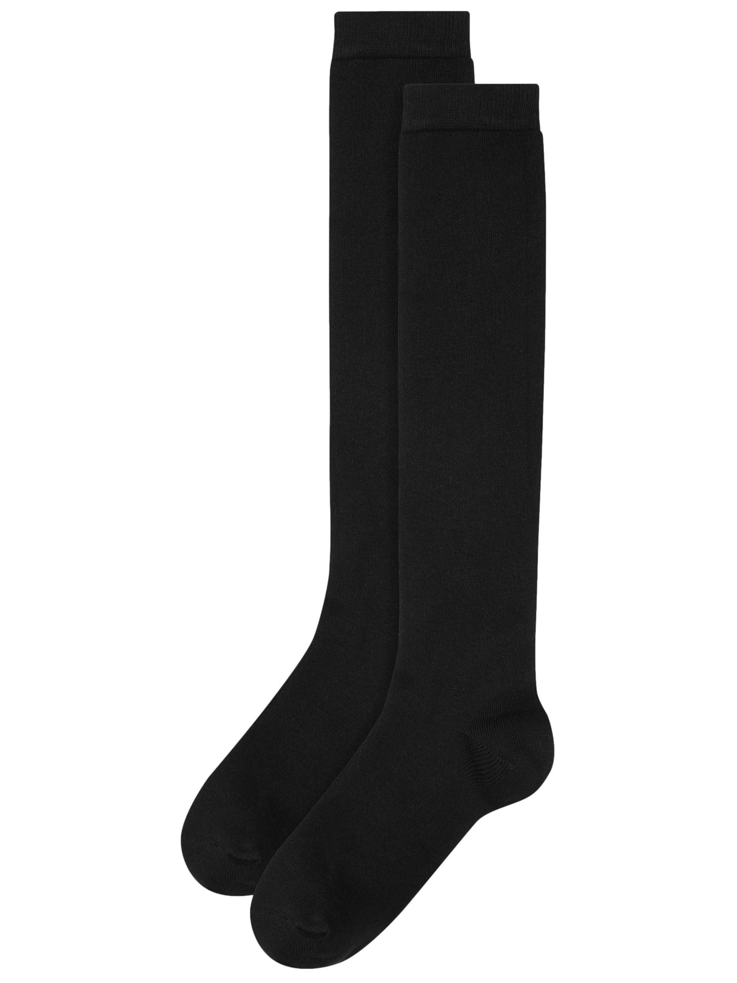 Next Чорапи до коляното в черно: отпред