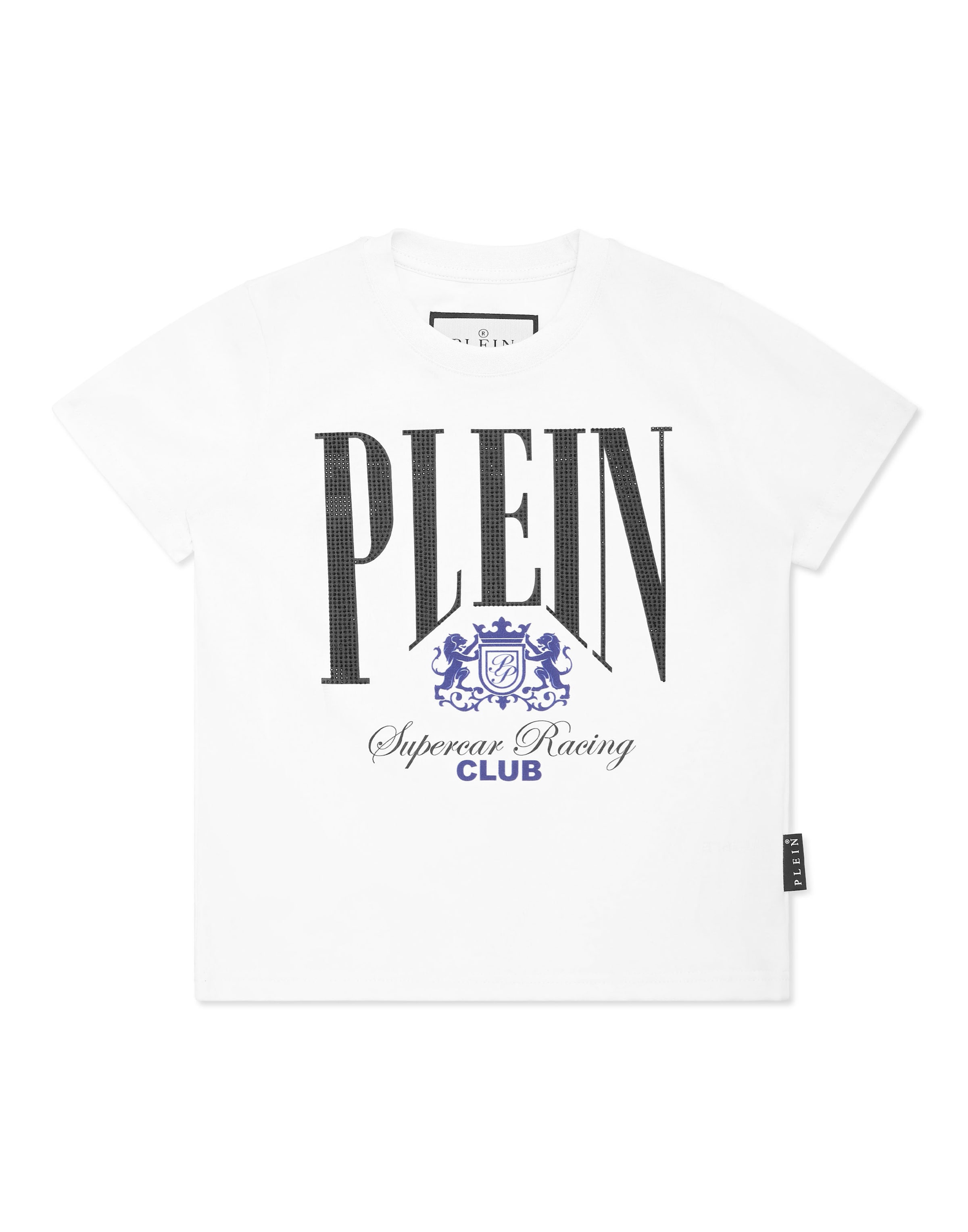 Philipp Plein Shirt 'Racing' in Wit: voorkant