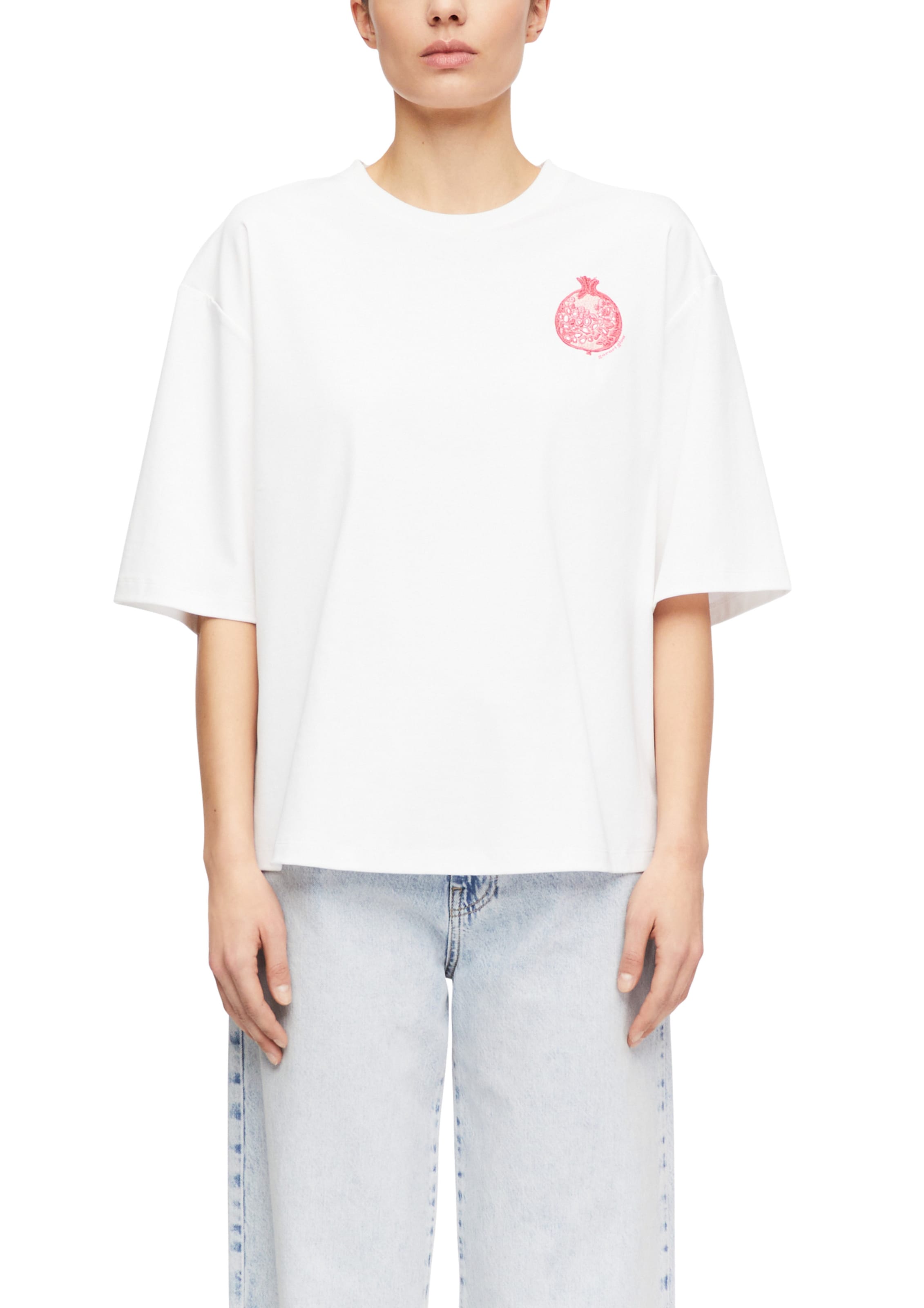 COMMA T-Shirt in Weiß