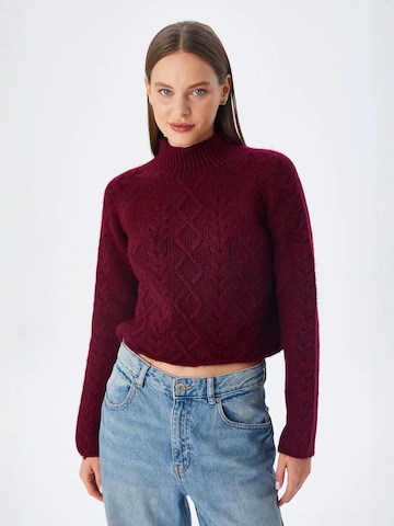 Pullover di MixRay in rosso: frontale