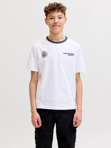 Maglietta di Jack & Jones Junior in bianco: frontale