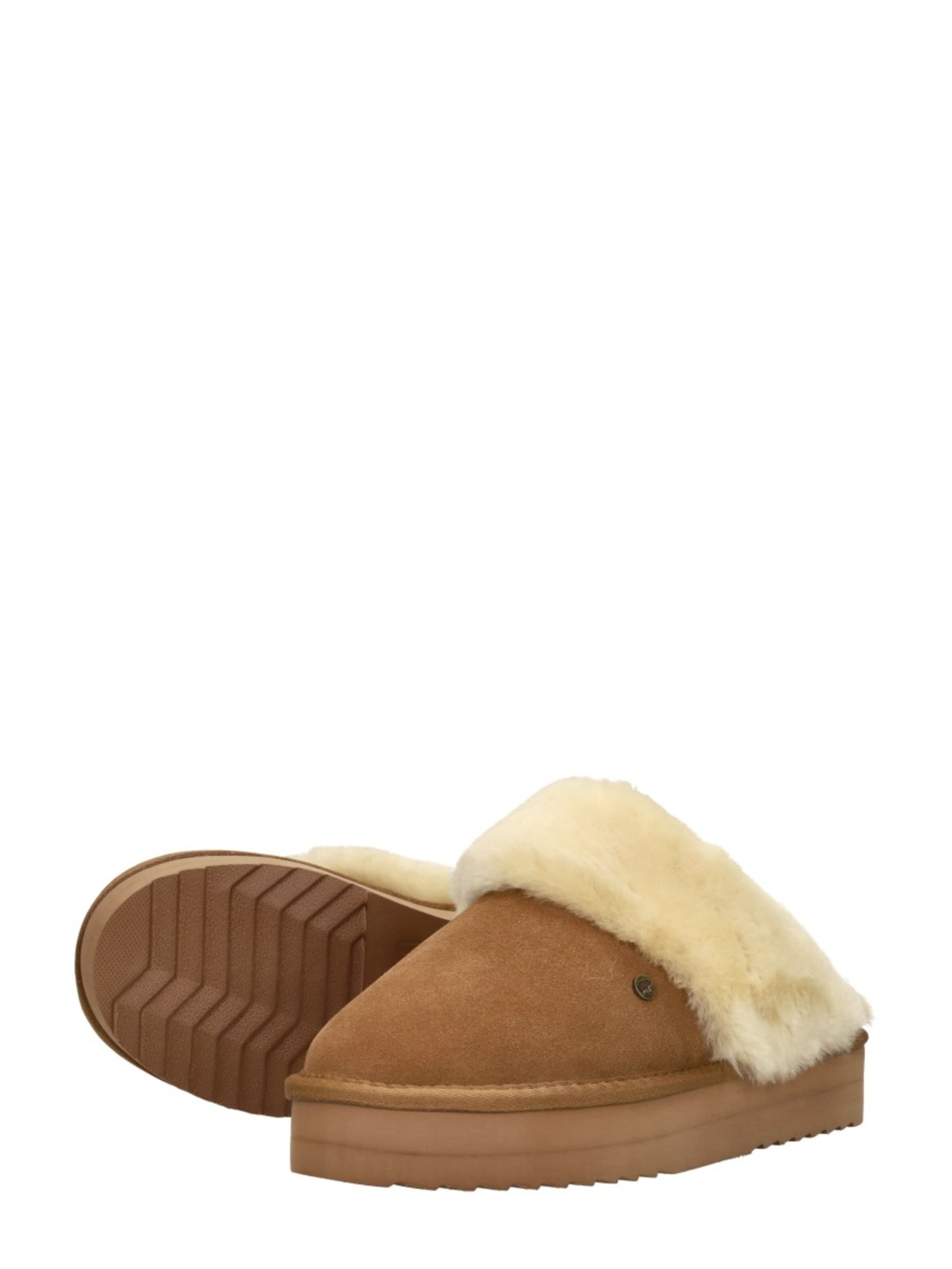 Warmbat Huisschoenen 'Flurry Plateau' in Bruin