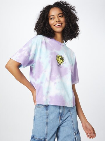 Obey Shirt 'Sunshine' in Lila: voorkant