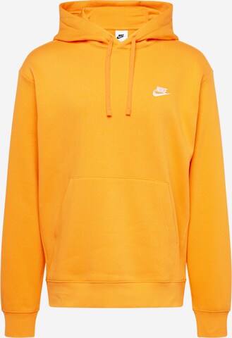 Nike Sportswear Sweatshirt 'Club Fleece' in Oranje: voorkant