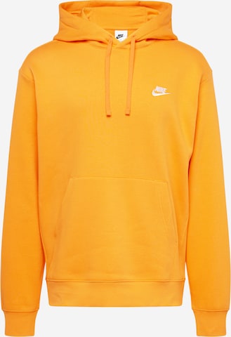 Nike Sportswear - Sweatshirt 'Club Fleece' em laranja: frente
