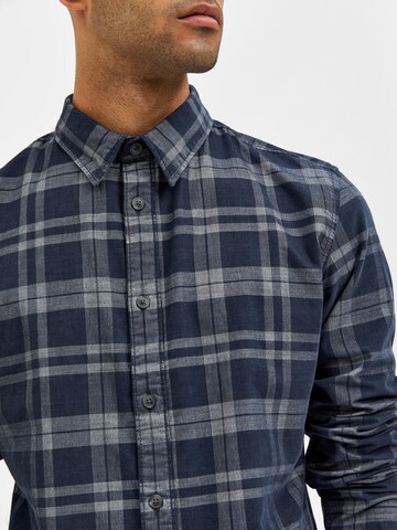 SELECTED HOMME Slim fit Button Up Shirt in Blue