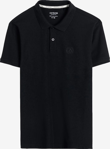 Ombre Shirt 'OM-POBS-0100' in Schwarz: Vorderseite