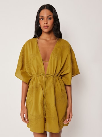 CALZEDONIA Kimono in Gelb: Vorderseite