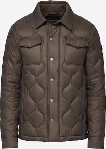 Veste mi-saison Ombre en marron : devant