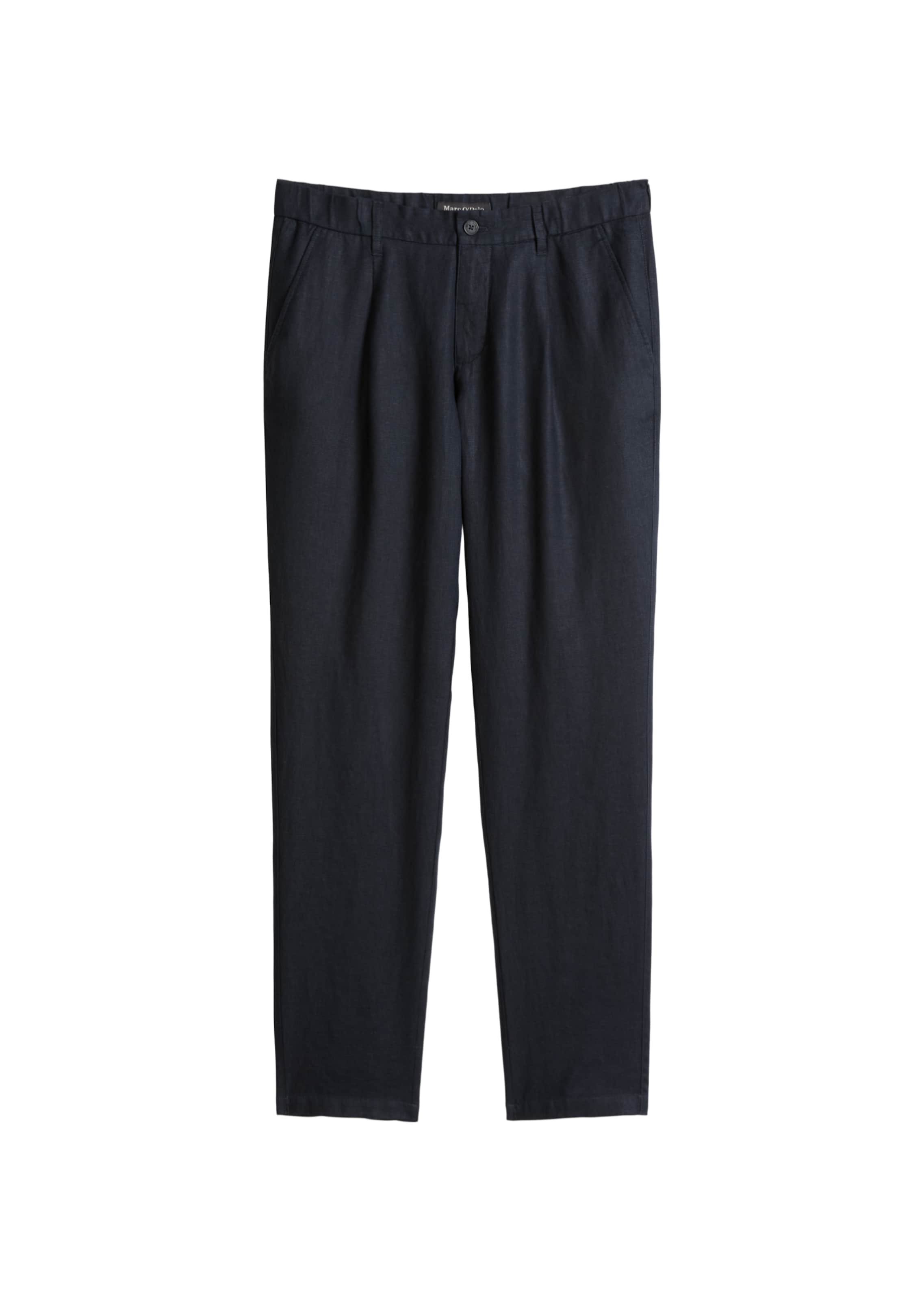 Marc O'Polo Pleat-front trousers 'Osby' in Blue: front