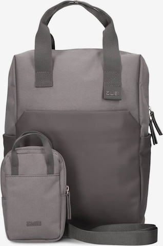 ZWEI Backpack 'Lou' in Grey: front