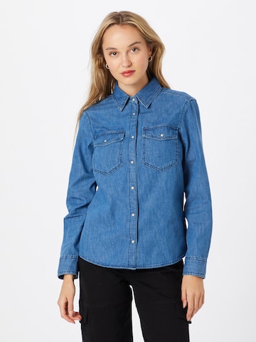 Camicia da donna di Sisley in blu: frontale