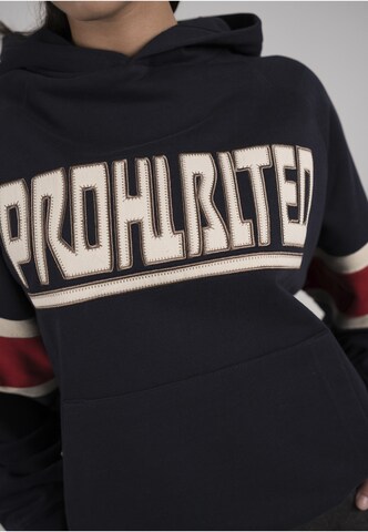 Prohibited - Sweatshirt em azul: frente