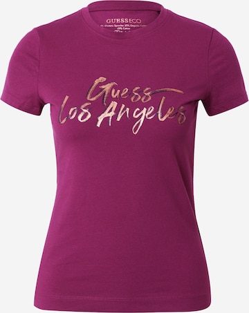 GUESS Shirt in Purple ABOUT YOU