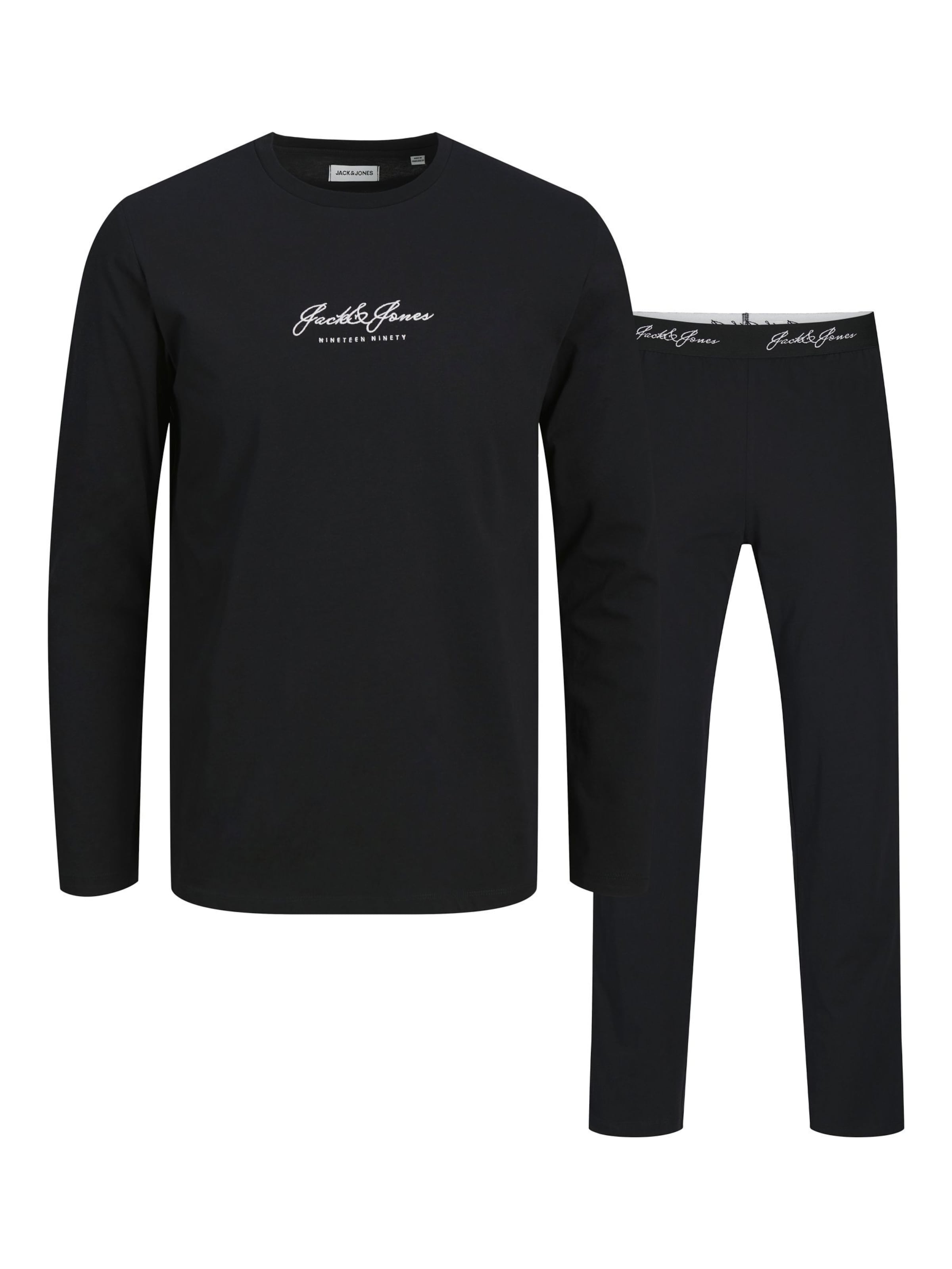 Tuta da jogging di Jack & Jones Junior in nero: frontale