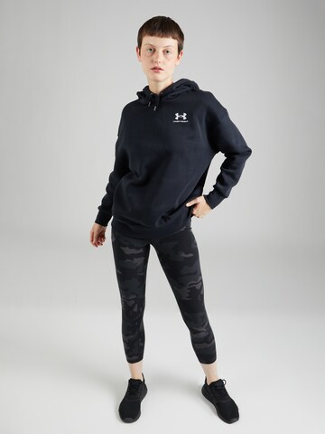 UNDER ARMOUR Sports sweatshirt 'Essential' in Black
