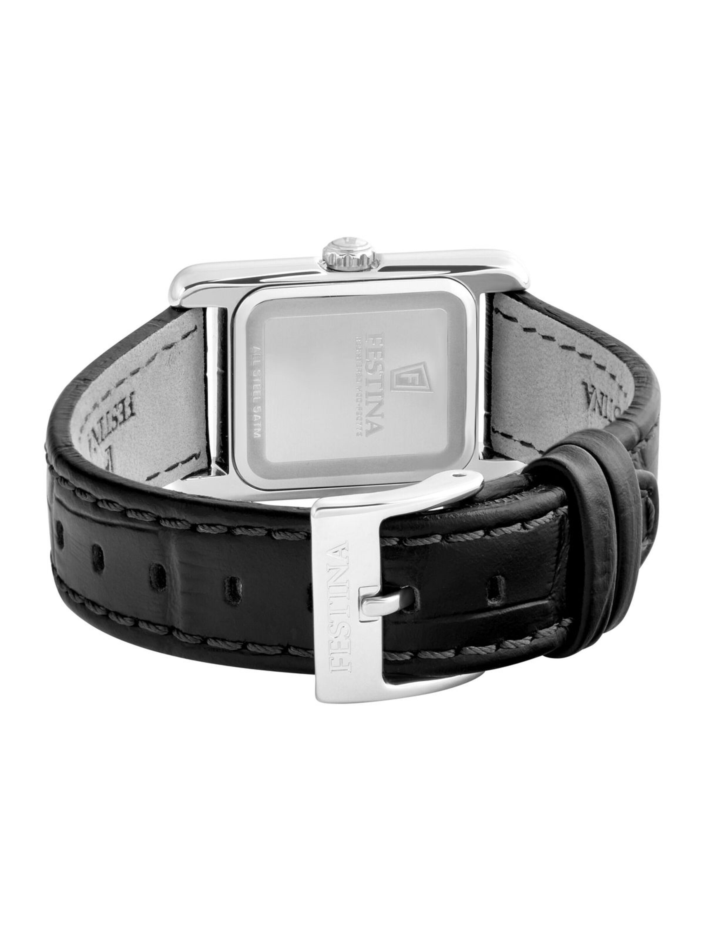 FESTINA Analoog horloge 'Watch On The Square' in Zwart