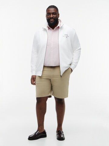 Tommy Hilfiger Big & Tall Jopa na zadrgo | bela barva