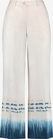 GERRY WEBER Regular Pleated Pants 'Tuch/Kombi' in White: front
