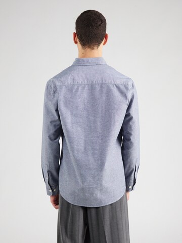 SELECTED Regular fit Πουκάμισο 'SLHDan' σε μπλε: πίσω