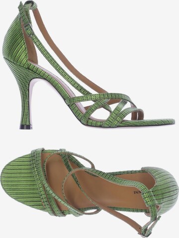 GANNI Sandals & High-Heeled Sandals in 41 in Green: front