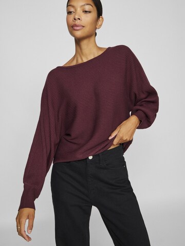 VILA Sweater in Red