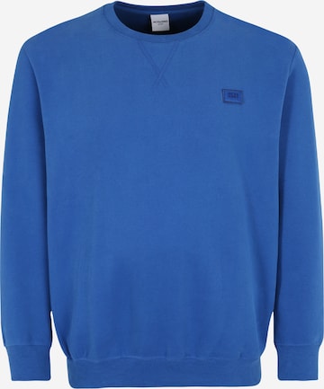 Jack & Jones Plus Sweatshirt in Blue: front