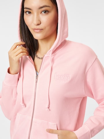 LEVI'S ® Mikina 'Graphic Standard Fit Zipper Hoodie' – pink