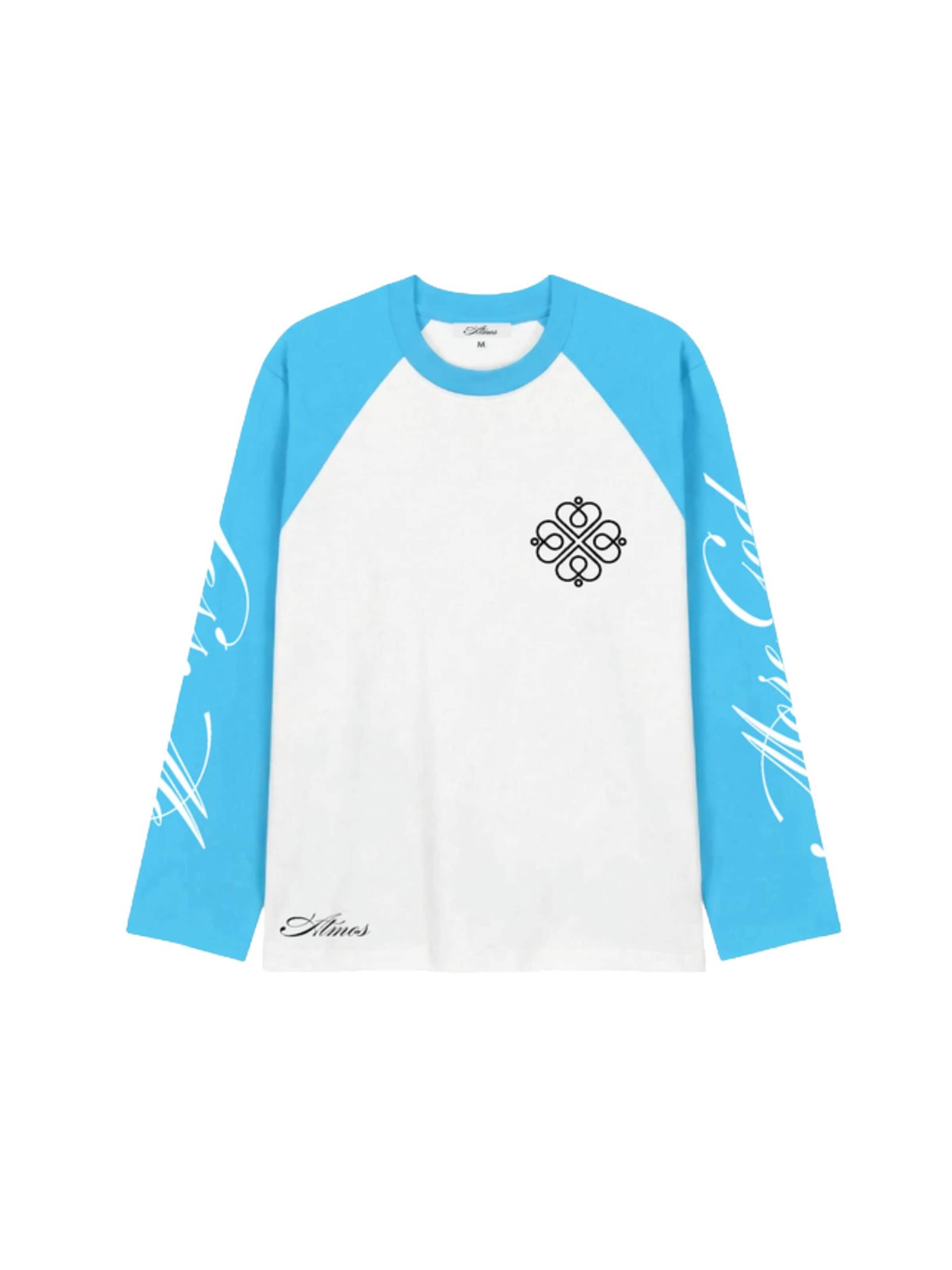 ATMOS Shirt 'More God Less Me' in Blauw
