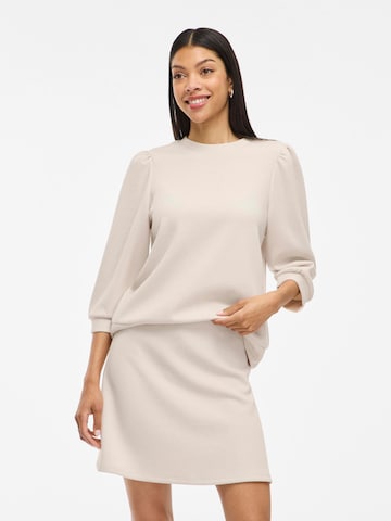 VILA Sweatshirt 'VIREFLECT' in Beige: front