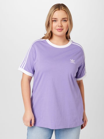ADIDAS ORIGINALS T-Shirt 'Adicolor Classics 3-Stripes ' in Lila: predná strana