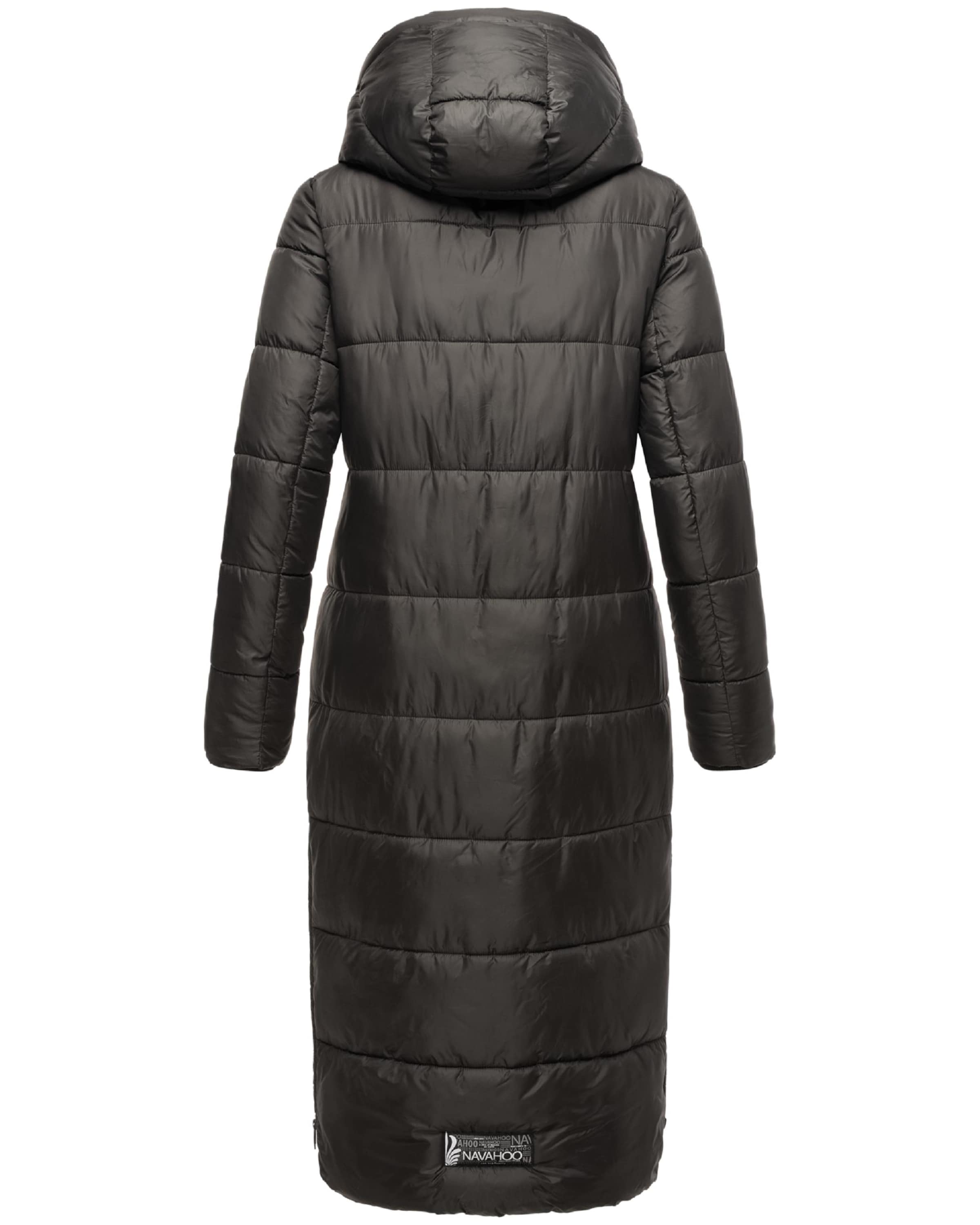 NAVAHOOZimski kaput 'Waffelchen' - crna boja