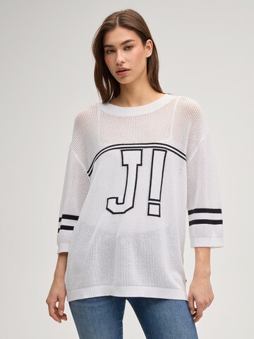 JOOP! Jeans Trui 'Kamias' in Wit: voorkant