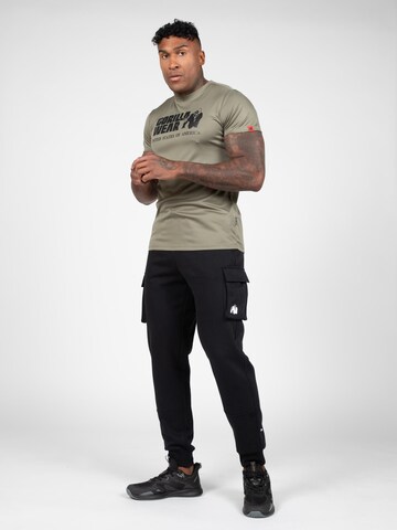 Gorilla Wear Tapered Cargobroek 'Hudson' in Zwart