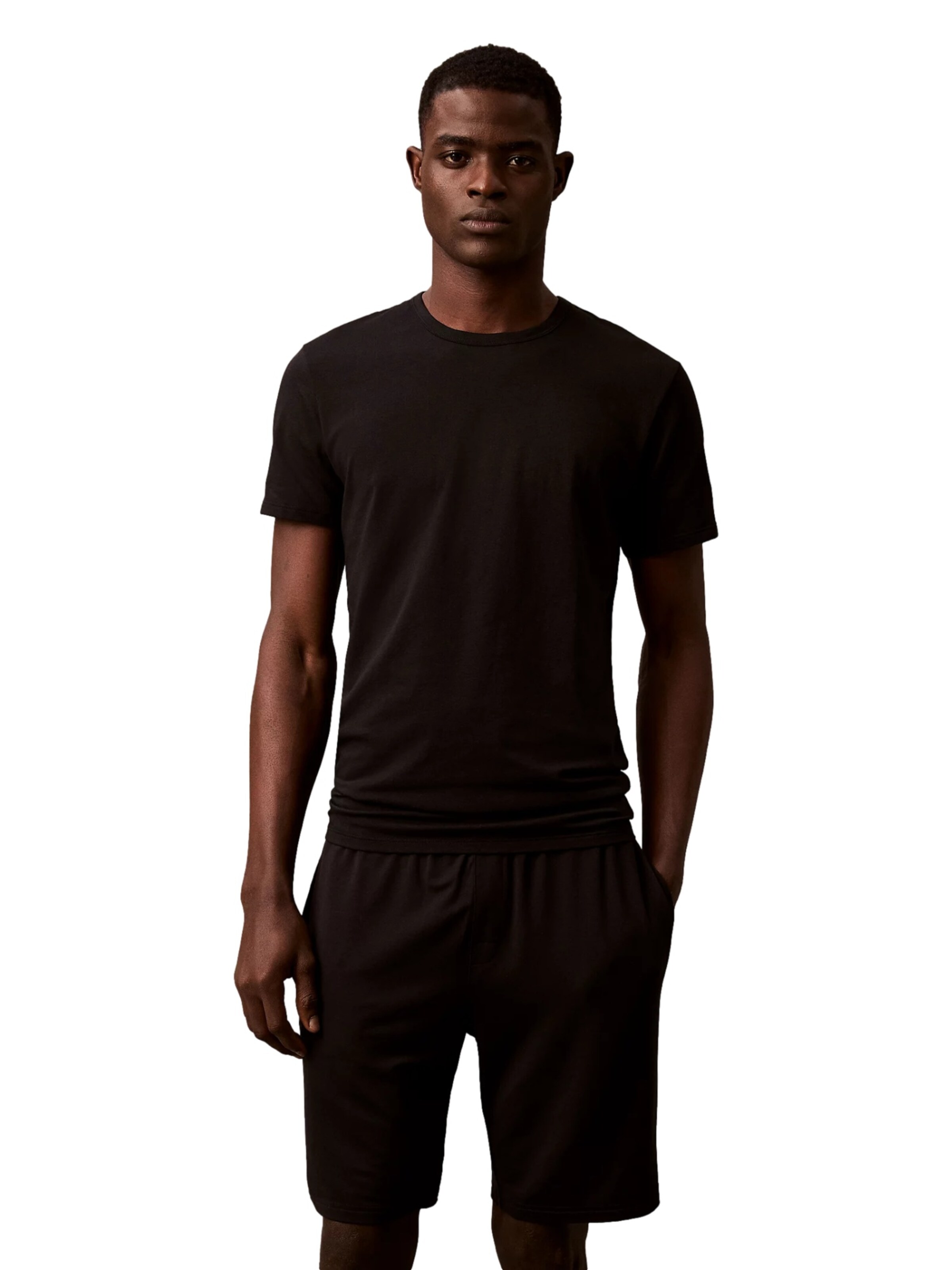 T-Shirt Calvin Klein en noir : devant
